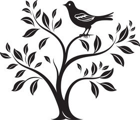 Birds Leafy Abode Leafy Branch Avian Haven