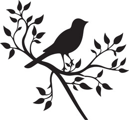 Birds Leafy Perch Leafy Refuge Avian Nest