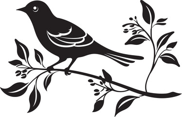 Birds Leafy Home Leafy Branch Birds Abode