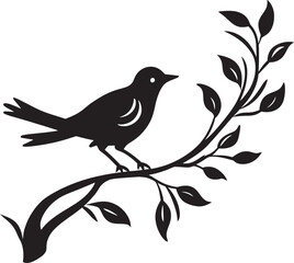 Leafy Branch Birds Abode Birds Leafy Peace