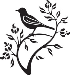 Leafy Branch Birds Nest Birds Leafy Abode