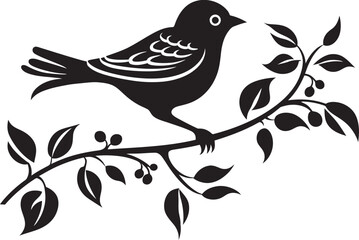 Leafy Haven Birds Peace Birds Leafy Sanctuary