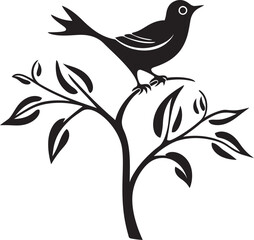 Leafy Refuge Birds Home Birds Leafy Branch