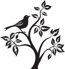 Birds Leafy Branch Leafy Haven Birds Haven