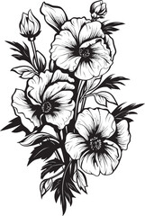 Blooming Charm Floral Icon Design Blossom Radiance Flower Logo Graphic