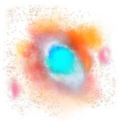 Png realistic galaxy design element