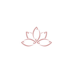 Lotus Flowers icon isolated on white background