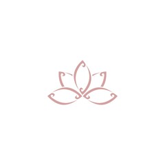 Lotus Flowers icon isolated on white background