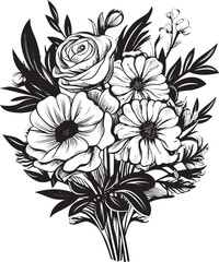 Graceful Petals Floral Vector Art Petal Radiance Flower Logo Design