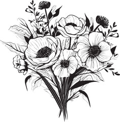 Elegant Petals Flower Vector Art Petal Delight Floral Logo Graphic