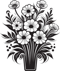 Blossom Elegance Flower Vector Art Blooming Harmony Floral Logo Design