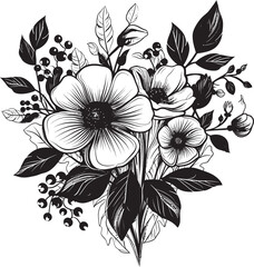 Blossom Beauty Flower Logo Design Blooming Aura Bouquet Vector Art