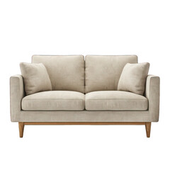 PNG Modern lounge sofa beige color mid century living room furniture
