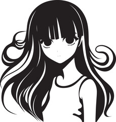 Playful Pixie Girl Logo Design Darling Damsel Cartoon Character Icon