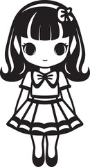 Adorable Angel Vector Cartoon Icon Cheerful Charm Girl Character Art