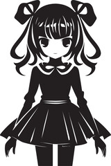 Darling Damsel Vector Girl Graphic Sweetheart Sprite Cute Character Design