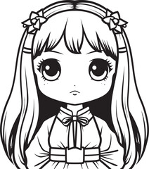 Adorable Angel Cartoon Character Graphic Cheerful Charm Cute Girl Iconic Design