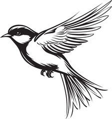 Nimbus Nest Logo Iconic Art Feathered Flock Vector House Bird