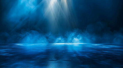 Fototapeta premium blue luxury background with light reflections