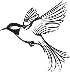 Cloud Canopy Vector Housebird Icon Whistling Wings Cartoon Bird Art