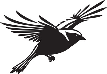 Fototapeta premium Airborne Adornments Logo Design Art Winged Wonder Vector Housebird Icon