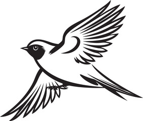 Sky Sojourn Graphic Housebird Icon Breezy Bungalow Logo Icon Design