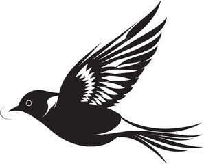 Flight of Fancy Cartoon Iconic Art Nimbus Nest Logo Icon Graphic