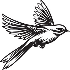 Sky Soarer Logo Iconic Art Aerial Aviary Vector Logo Design