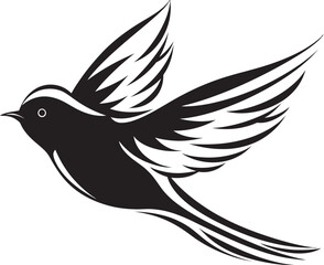 Winged Whirlwind Vector Housebird Cloud Cruiser Cartoon Bird Graphic