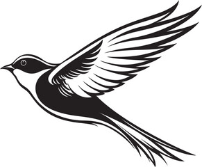 Airborne Adventures Cartoon Logo Icon Skyward Swoop Graphic Bird Design