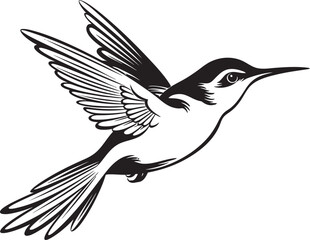 Aerial Aviary Vector Logo Design Flapping Fantasy Cartoon Bird Icon