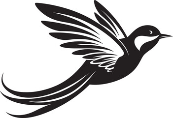 Obraz premium Cloud Cruiser Cartoon Bird Icon Sky Soarer Logo Iconic Art