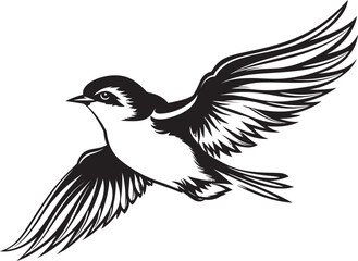 Sky Soarer Logo Iconic Art Aerial Aviary Vector Logo Graphic