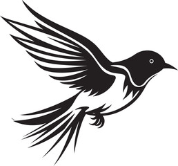 Feathered Flight Vector House Bird Celestial Coop Cartoon Bird Graphic