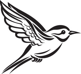 Winged Wonder Vector Housebird Icon Cloud Canopy Cartoon Logo Graphic