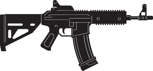 Tactical Titan Combat Iconic Design Stealth Dominator Modern Gun Graphic