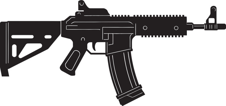 Tactical Titan Combat Iconic Design Stealth Dominator Modern Gun Graphic