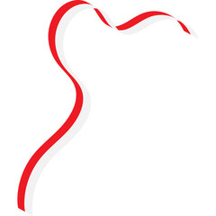 Indonesian Flag Ribbon