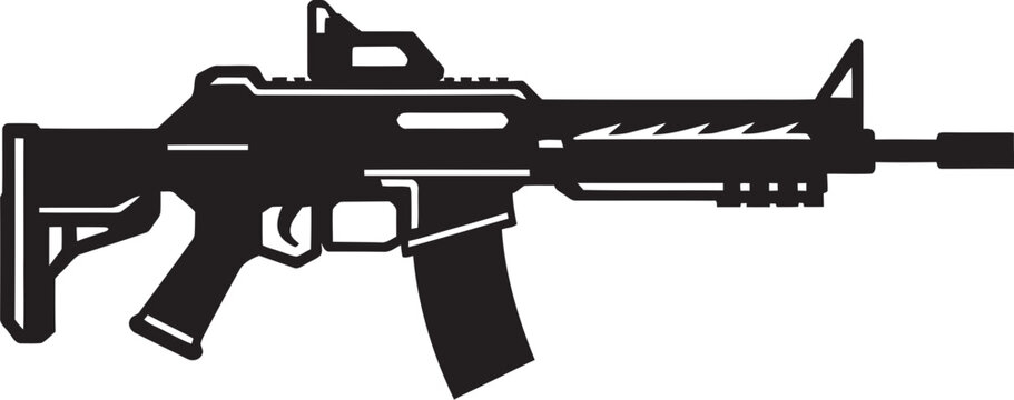 Tactical Titan Combat Logo Art Stealth Dominator Modern Gun Iconic Design