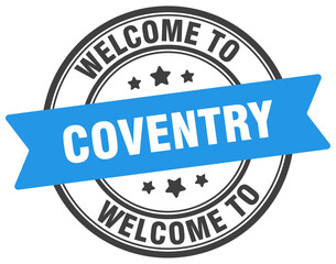 Welcome to Coventry stamp. Coventry round sign