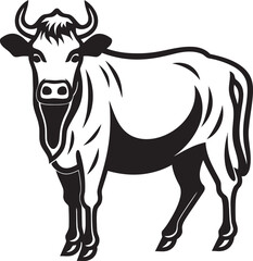 Hoofed Haven Logo Vector Icon Milk Marvel Cow Icon Art