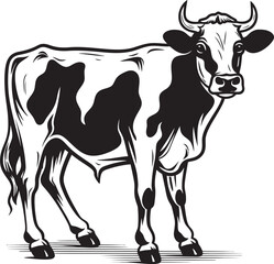 Meadow Muse Iconic Logo Graphic Horned Harmony Logo Vector Design