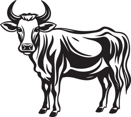 Dairy Delight Vector Logo Icon Moo Majesty Iconic Cow Logo