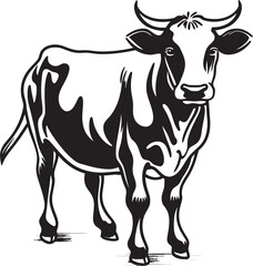 Grazing Gala Vector Logo Graphic Udder Elegance Iconic Logo Icon