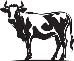 Dairy Diva Vector Cow Logo Pasture Prestige Icon Design Graphic