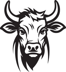 Dairy Dazzle Iconic Cow Icon Grazing Gala Vector Logo Art