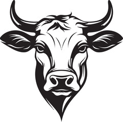 Dairy Diva Vector Logo Graphic Grazing Glory Iconic Cow Design