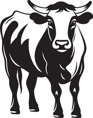Udder Elegance Icon Design Art Bovine Beauty Vector Cow Icon