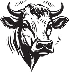 Dairy Dream Cow Vector Icon Udder Elegance Iconic Logo Graphic