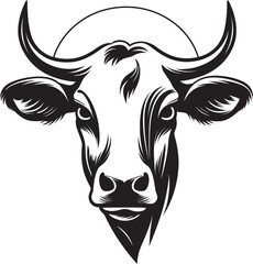 Moo Mirage Vector Logo Icon Dairy Dazzle Icon Design Art